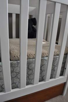 crib skirt detail