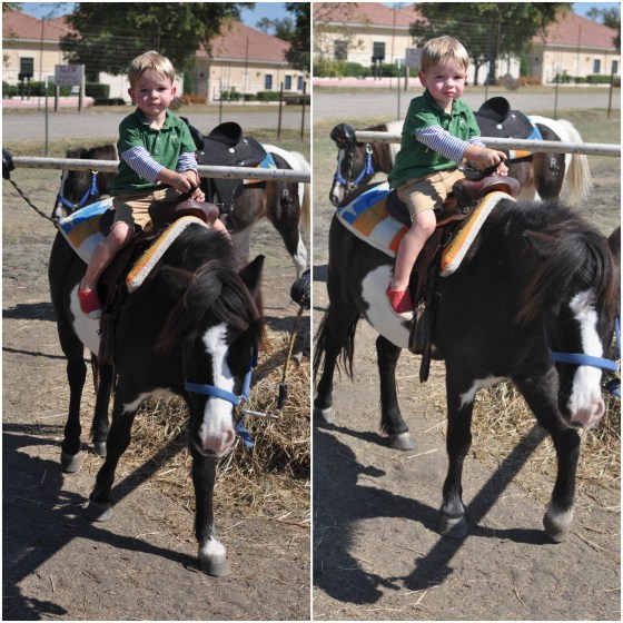 Jack riding pony